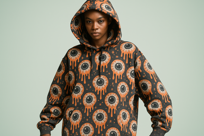 AOP Oversized Hoodie Mixed - Pastel Mint