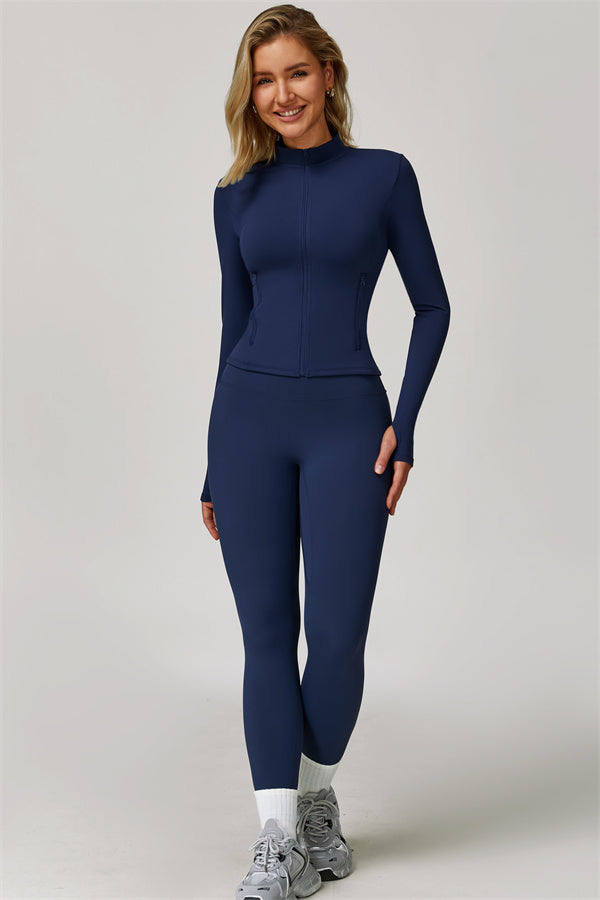 The Refresh Jacket Sports Bra Leggings 3-Piece Set