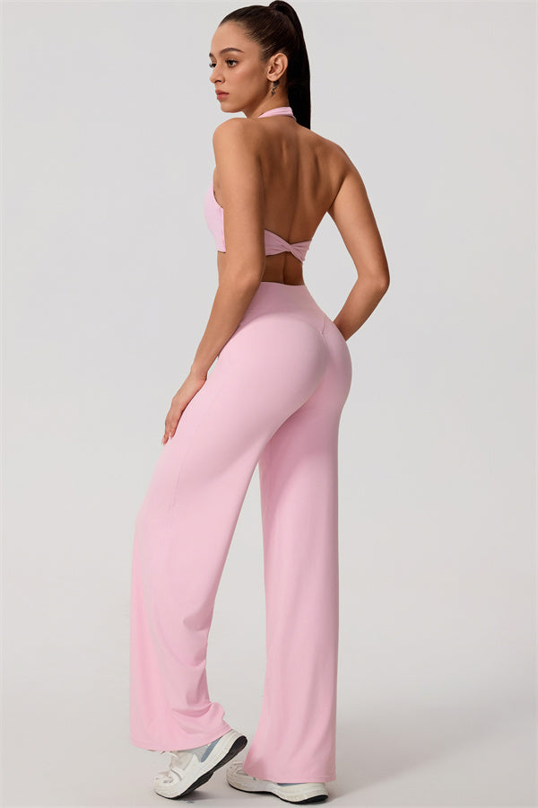 Nestle Hollow-Back Halter Sports Bra