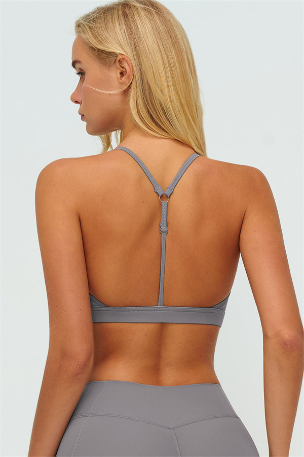 The Lushness Y-Back Sports Bra Flared Leggings 2-Piece Set