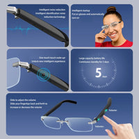 Xiaomi Smart Bluetooth Glasses – Wireless Headphones Polarized Glasses, Bluetooth audio, polarized lenses, long battery life, hands-free calls, built-in voice assistant, lightweight frame.