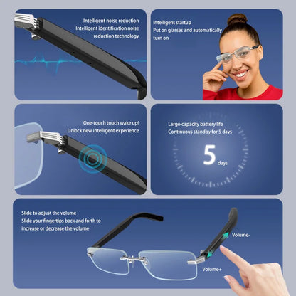 Xiaomi Smart Bluetooth Glasses – Wireless Headphones Polarized Glasses, Bluetooth audio, polarized lenses, long battery life, hands-free calls, built-in voice assistant, lightweight frame.
