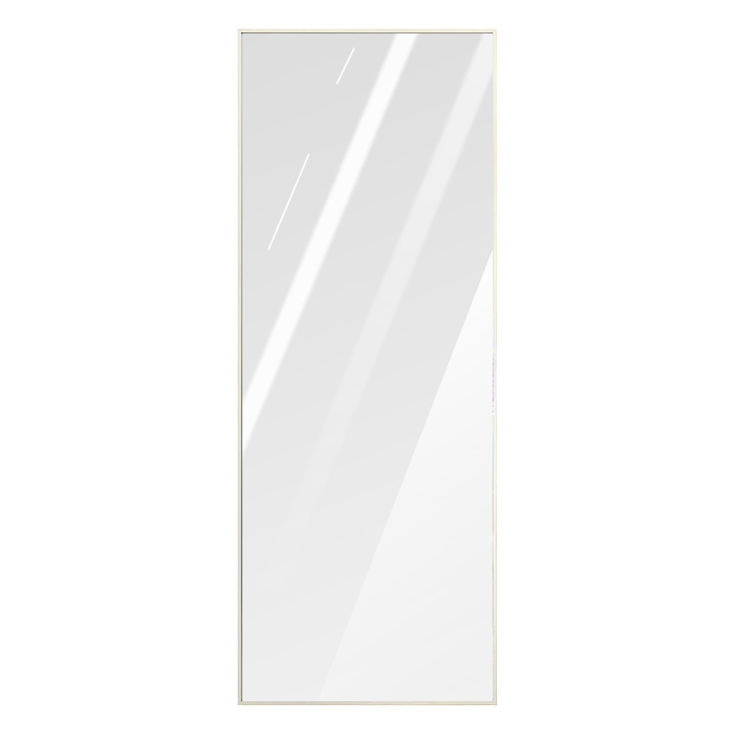 Full Length Mirror 63x18.9in Aluminum Alloy Wall Mirror Free Standing Floor Mirror Hanging Leaning Against Wall for Dressing Bedroom Living Room