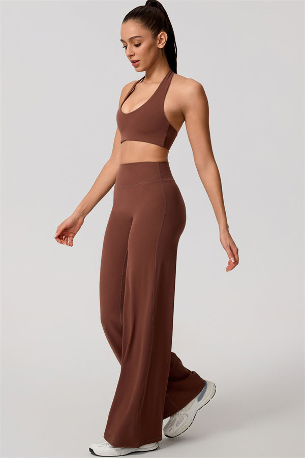 Nestle Hollow-Back Halter Sports Bra