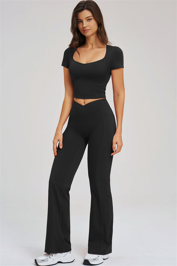 The Sizzle T-shirt Flared Leggings 2-Piece Set