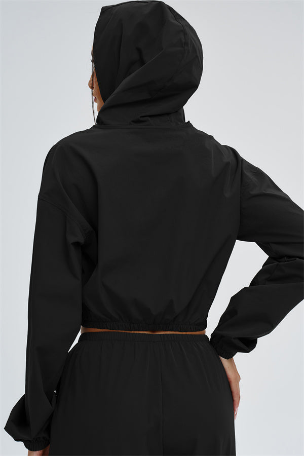 The Svelte UV protection Crop Hoodie Sweatpants 2-Piece Set