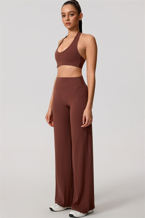 Nestle Hollow-Back Halter Sports Bra