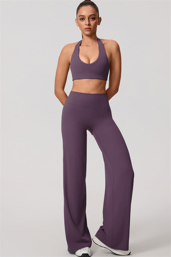 Nestle Hollow-Back Halter Sports Bra