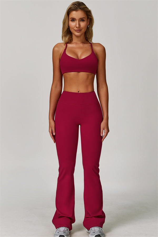 The Refresh Sports Bra Flared Leggings 2-Piece Set