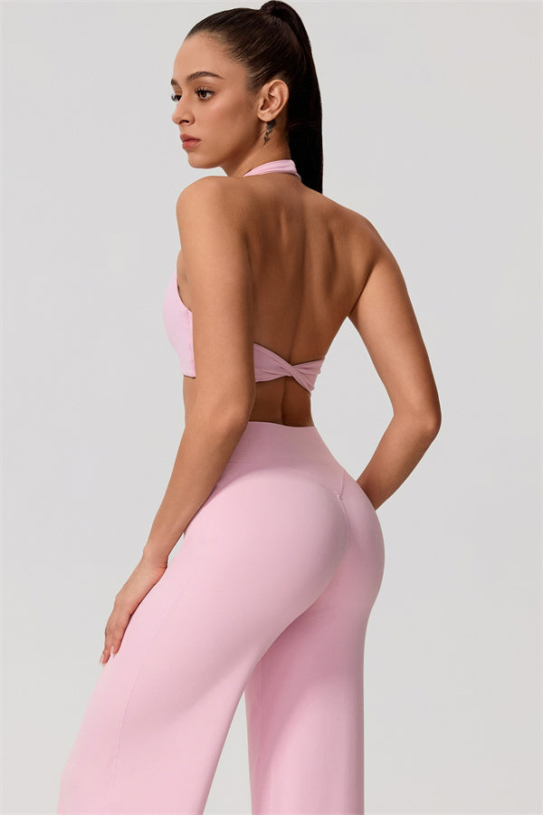 Nestle Hollow-Back Halter Sports Bra