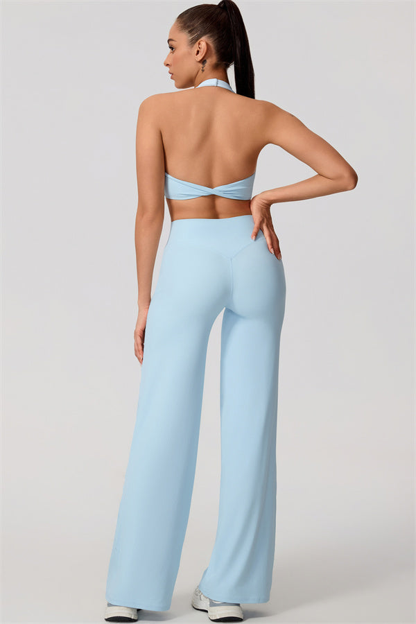 Nestle Hollow-Back Halter Sports Bra