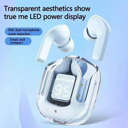 T2 Bluetooth 5.3 Headphones TWS Transparent Wireless Headset HIFI Sound Quality For Xiaomi Earbuds
