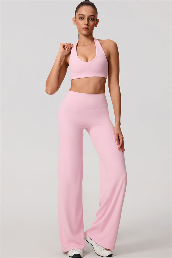 Nestle Hollow-Back Halter Sports Bra