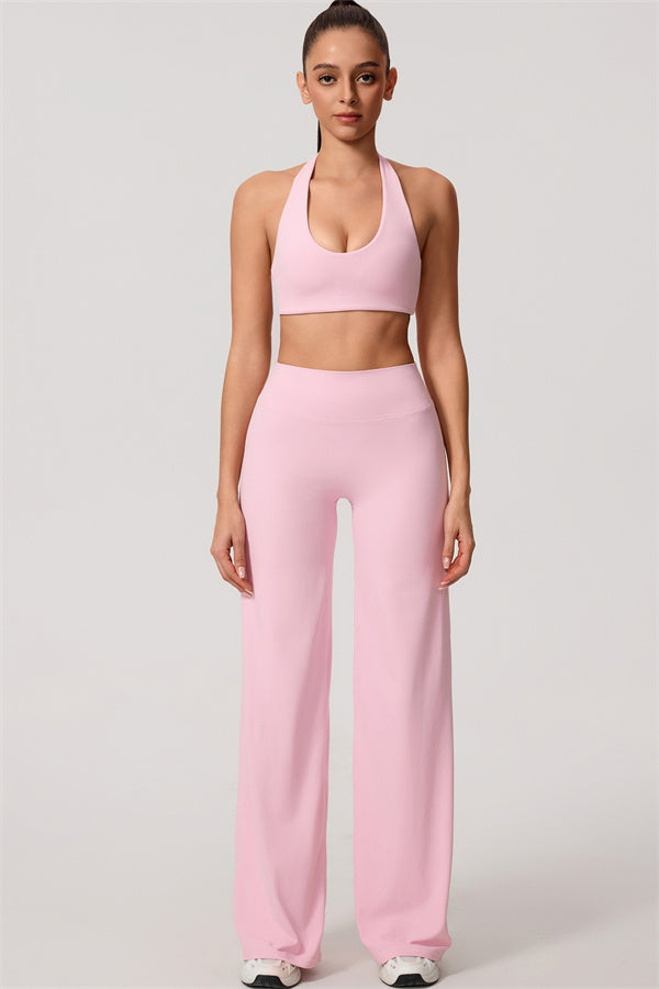 Nestle Hollow-Back Halter Sports Bra