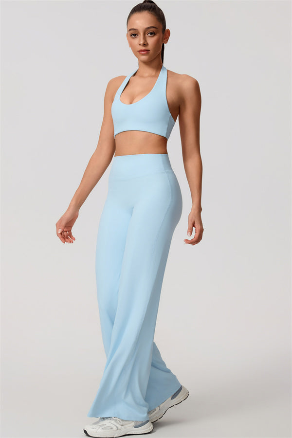 Nestle Hollow-Back Halter Sports Bra