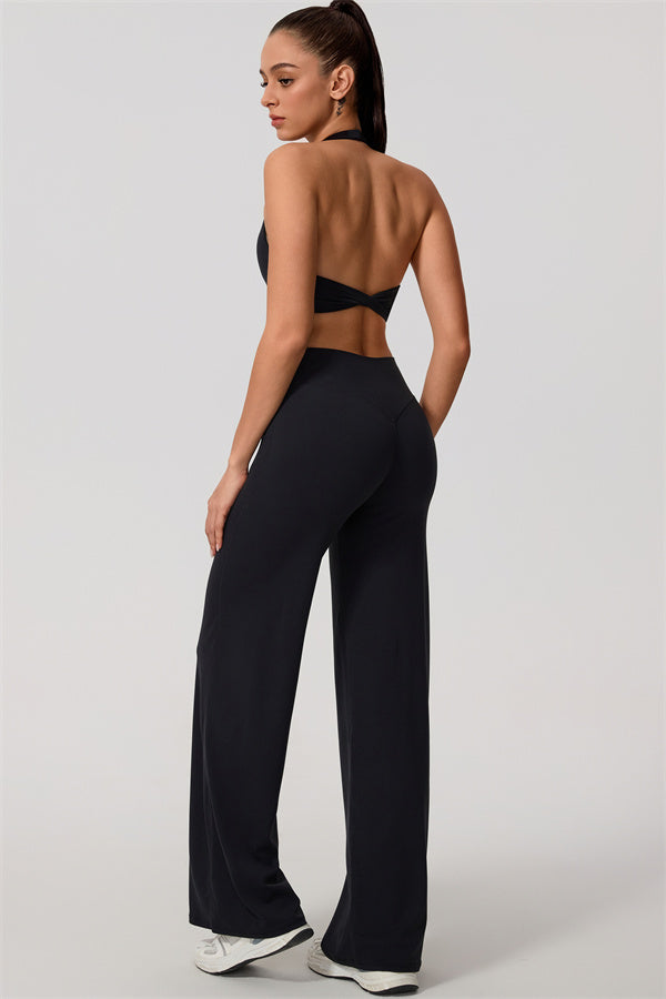 Nestle Hollow-Back Halter Sports Bra