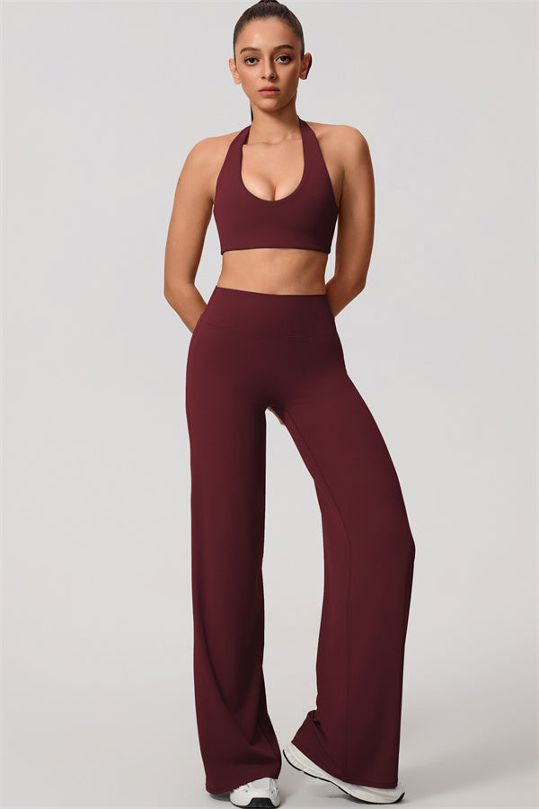Nestle Hollow-Back Halter Sports Bra