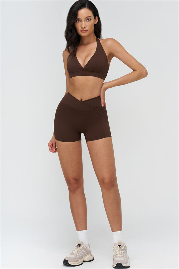 Sports Bra and Shorts 2-Piece Set – Seamless Sculpting