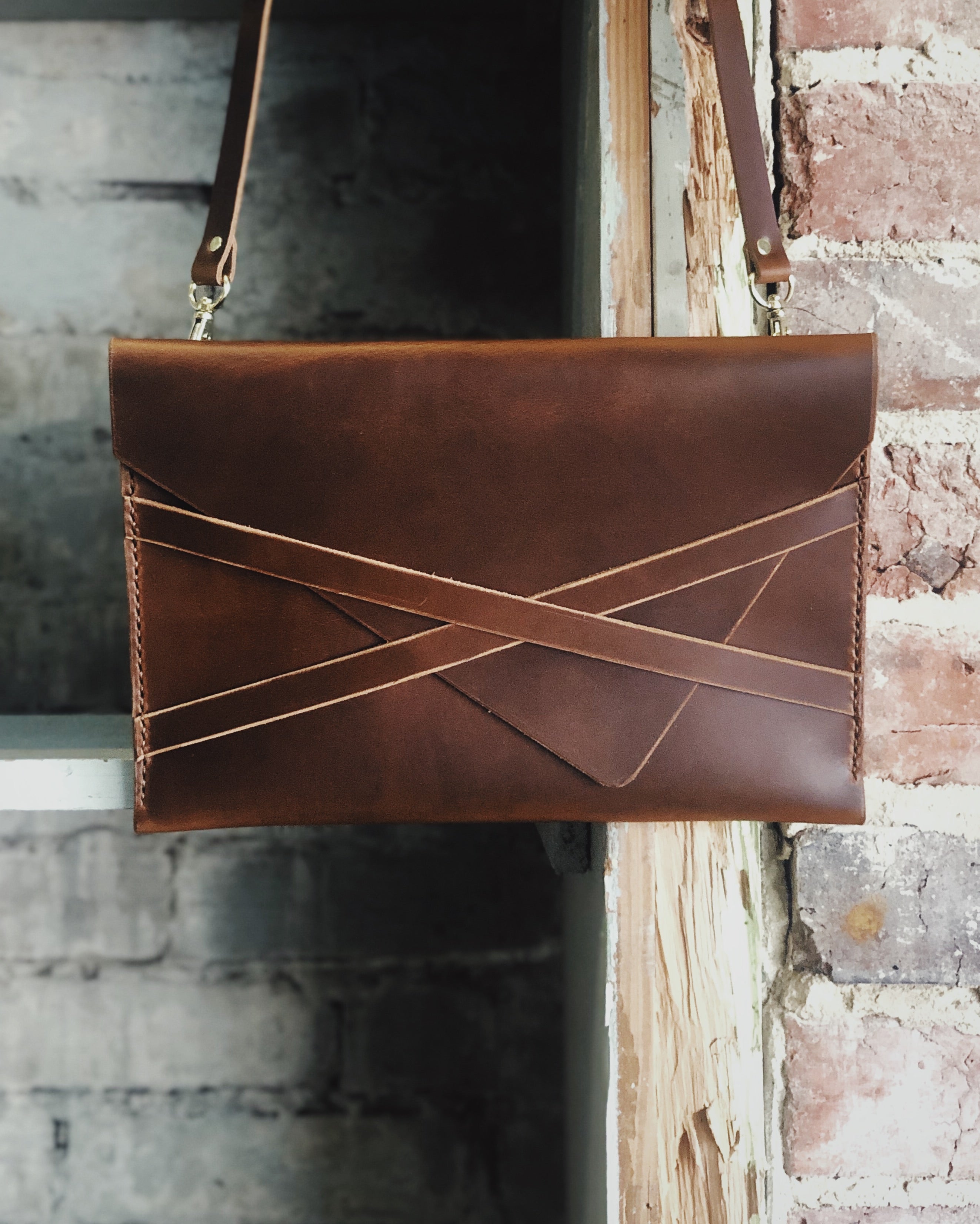 Handcrafted Heirloom Leather Envelope Purse