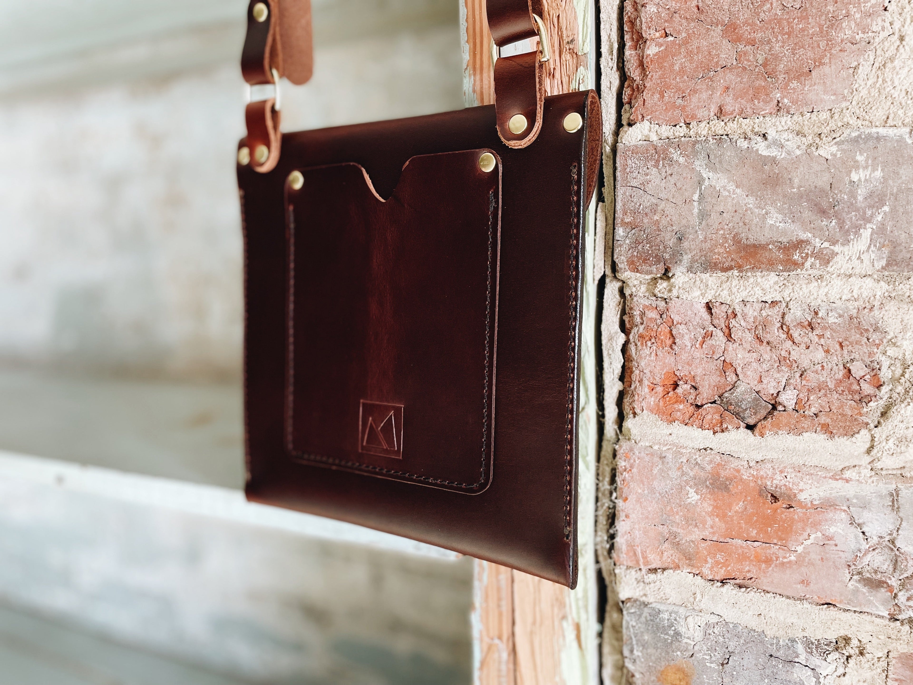 Handcrafted Heirloom Leather Crossbody Bag
