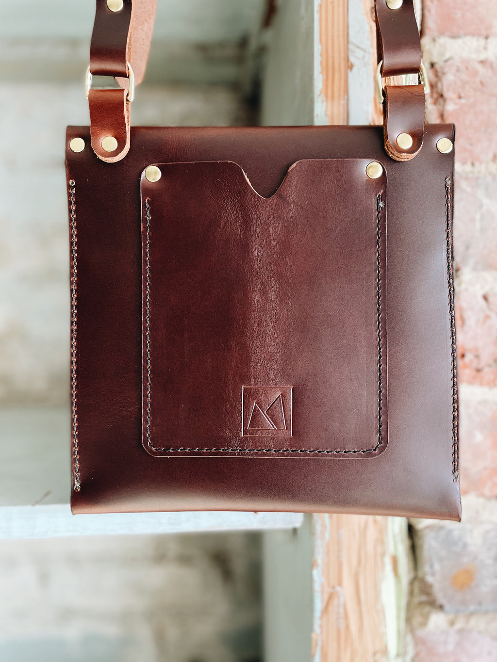 Handcrafted Heirloom Leather Crossbody Bag