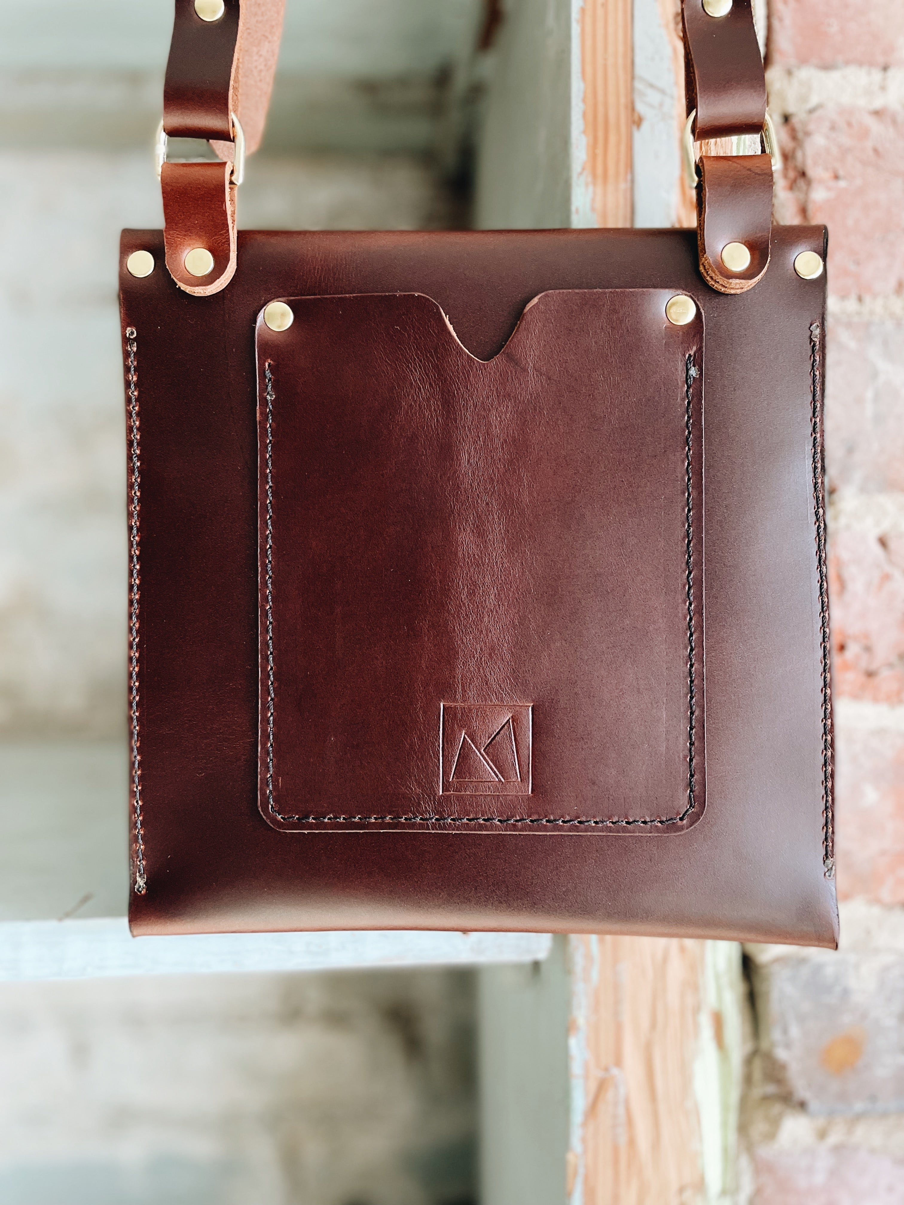 Handcrafted Heirloom Leather Crossbody Bag