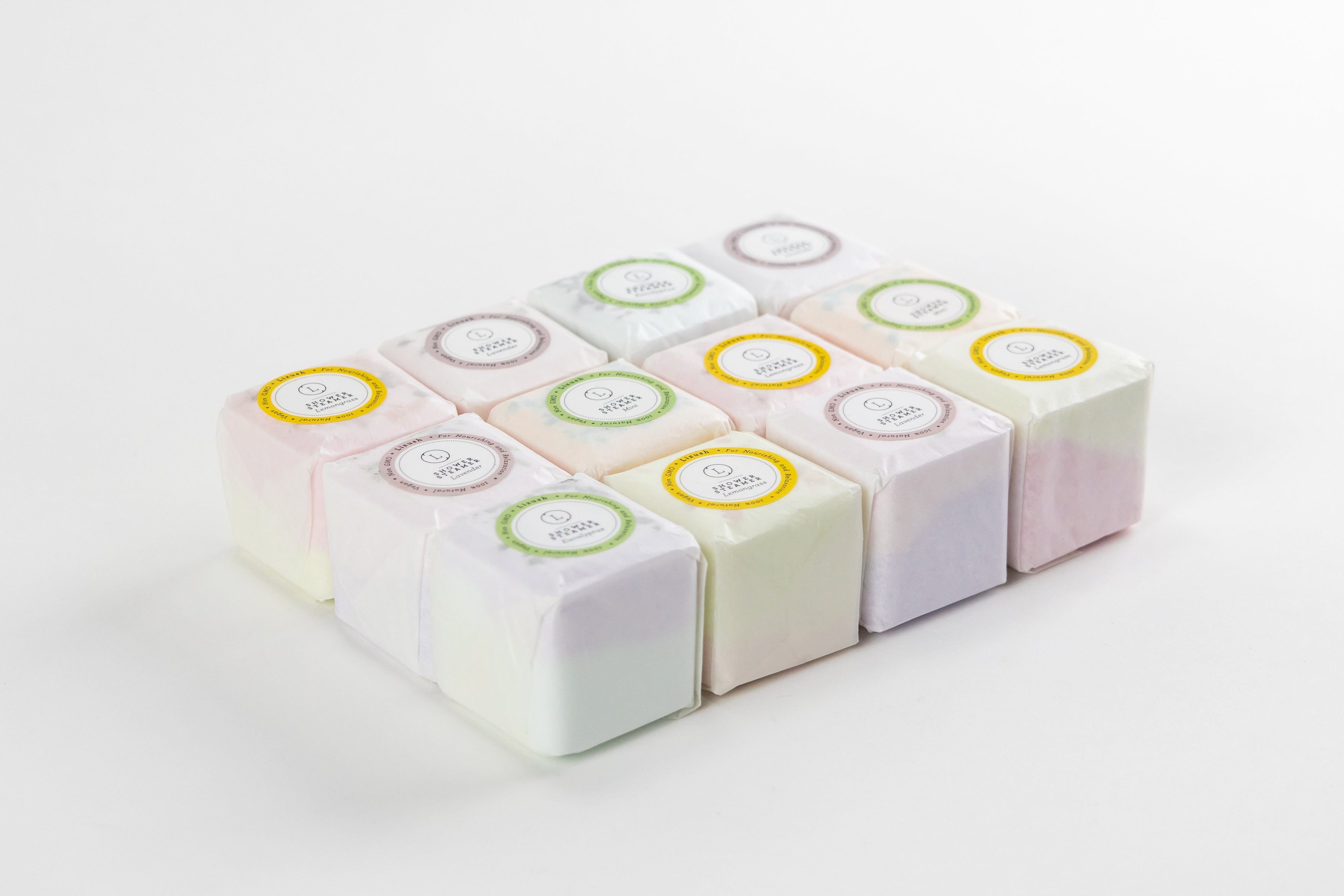 Bulk - 100 Natural Vegan Mix scents shower steamers
