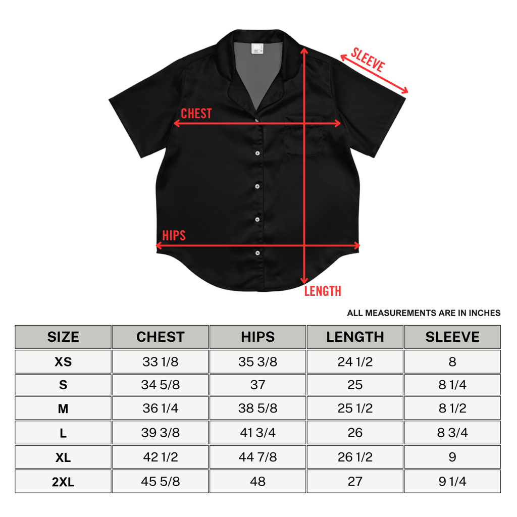 Neon Traditional Silky Pajama Top