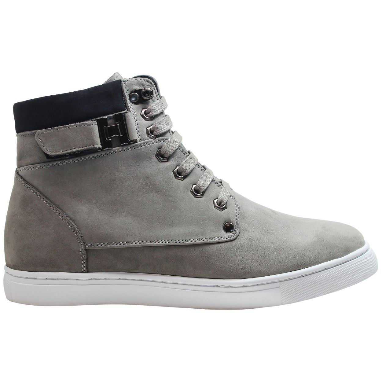 Men's Nubuck Grey High Top Sneak-Boot T53120
