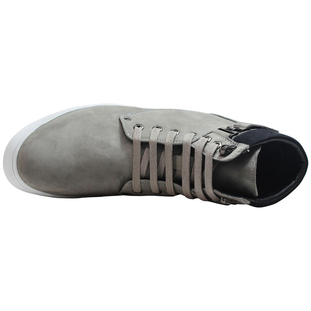 Men's Nubuck Grey High Top Sneak-Boot T53120
